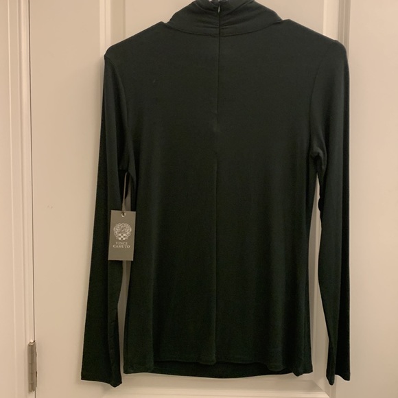 NWT Vince Camuto mock turtleneck green knit top - Picture 4 of 7